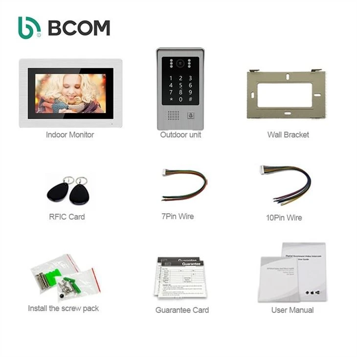 WiFi Video Doorbell With Keypad Entry